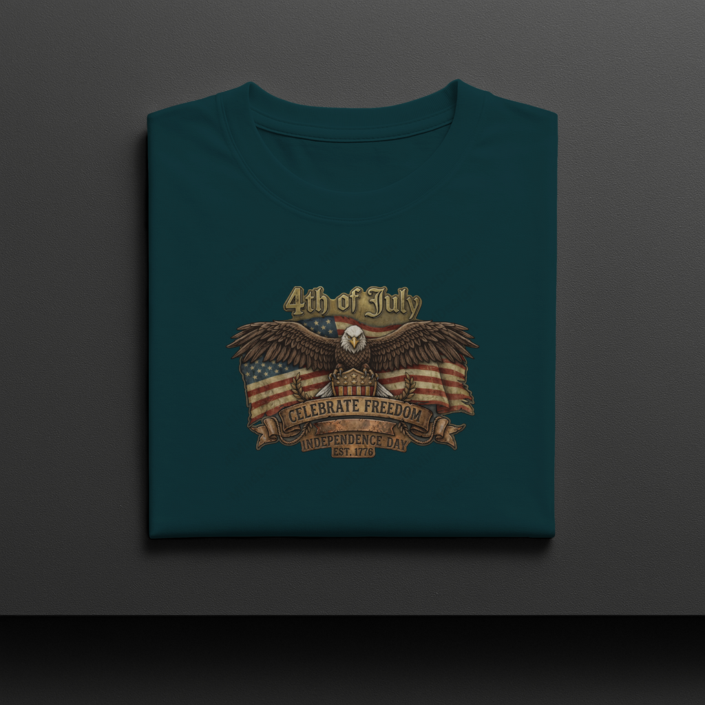 Vintage 4th of July Eagle PNG