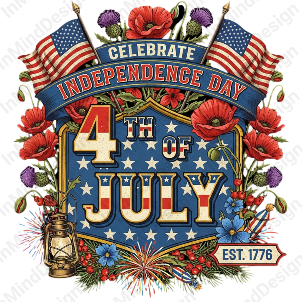 Celebrate 4th of July PNG Design
