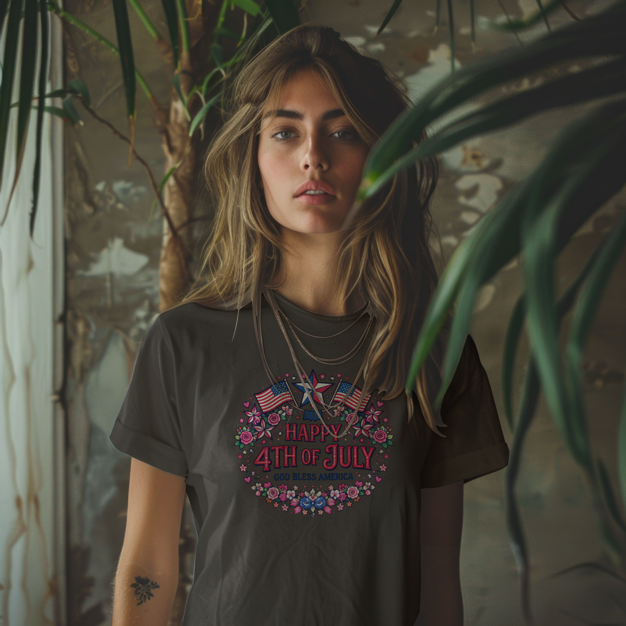 Floral 4th of July PNG