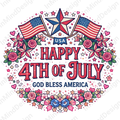 Floral 4th of July PNG