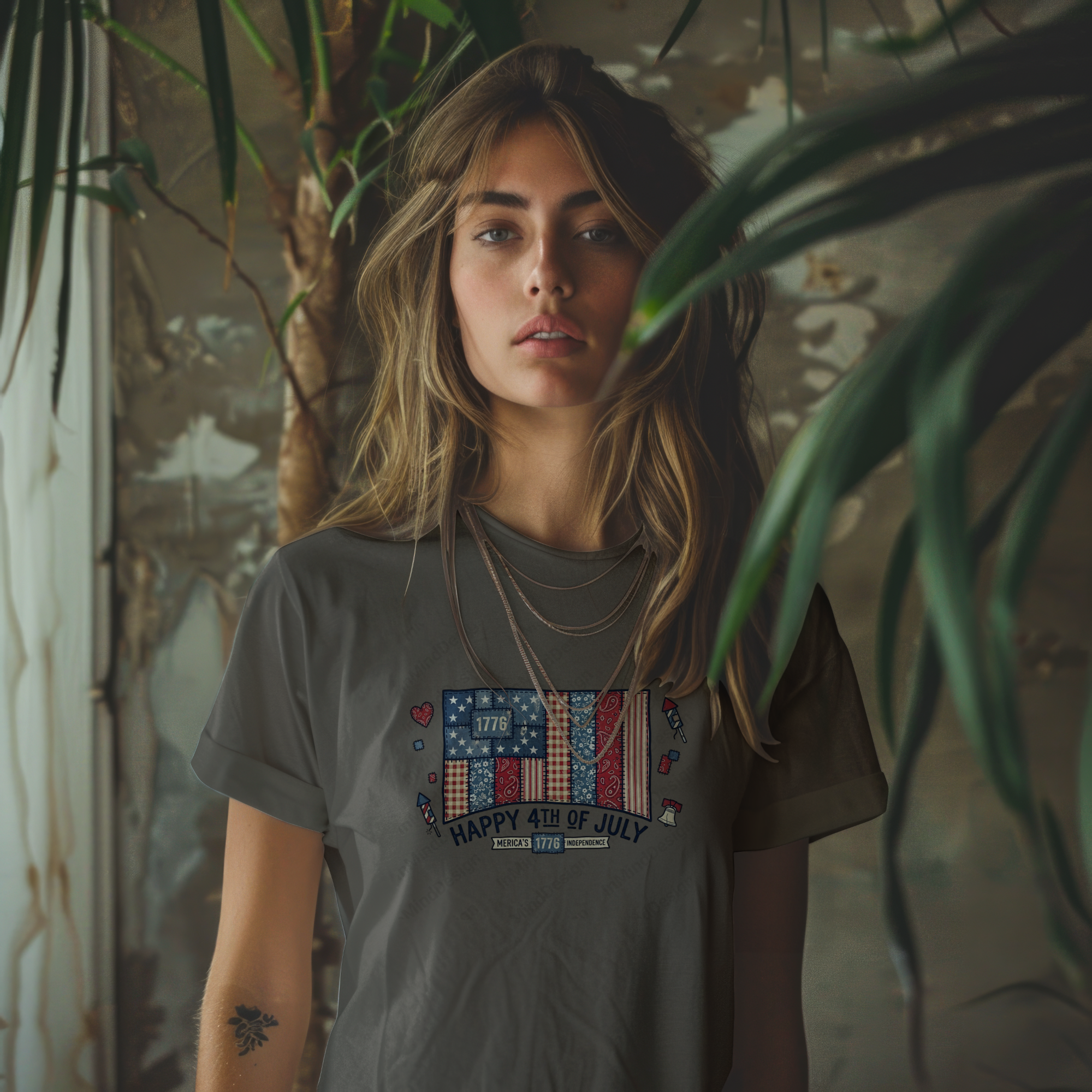 Rustic Independence Day PNG