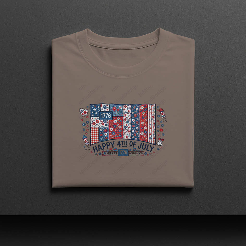 Vintage Quilted USA PNG