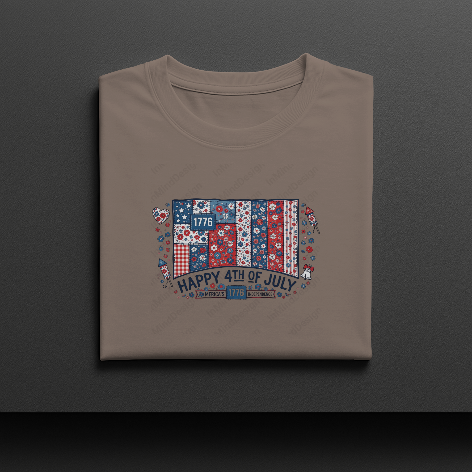 Vintage Quilted USA PNG