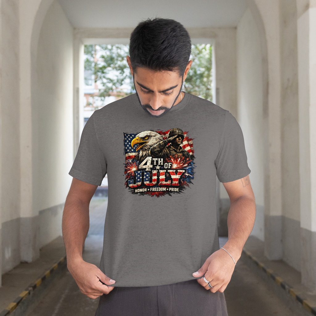 Patriotic Eagle and Soldier PNG