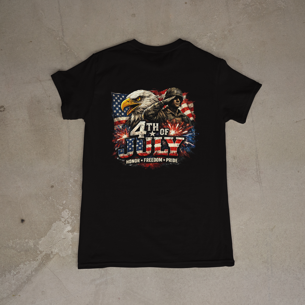 Patriotic Eagle and Soldier PNG