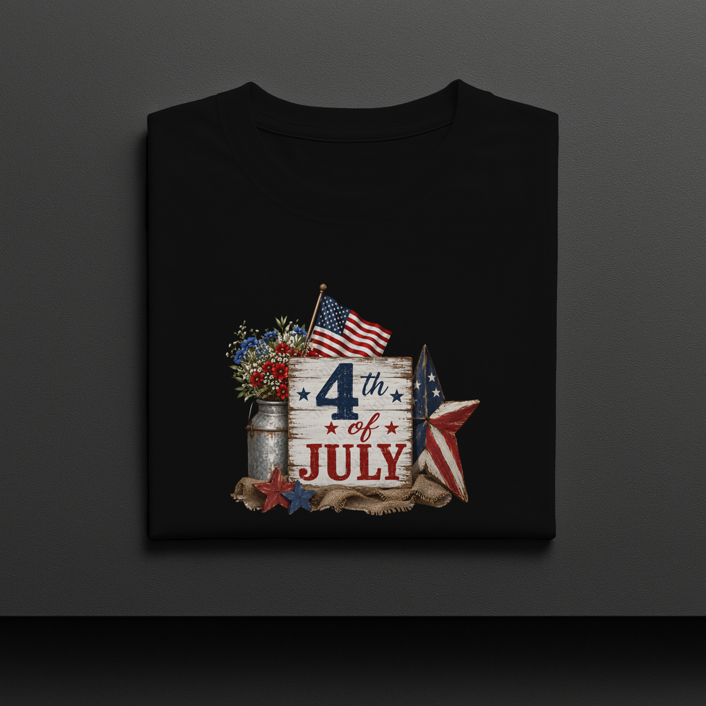 Farmhouse Rustic 4th of July PNG