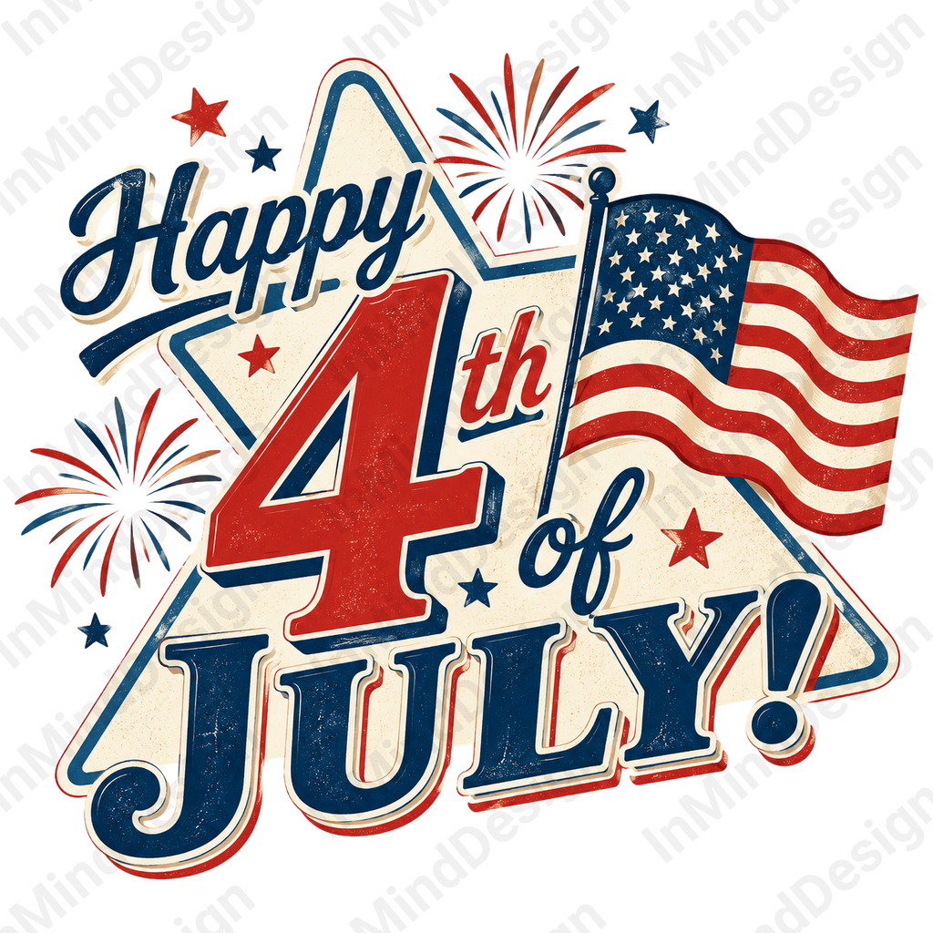 Vintage Independence Day PNG