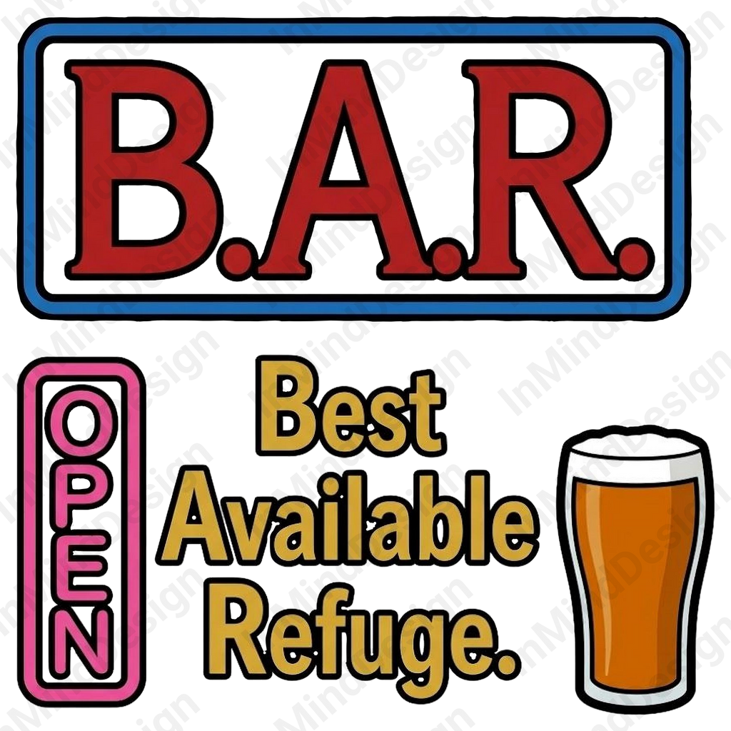 Funny BAR Acronym PNG
