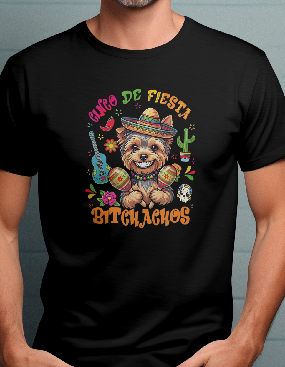 Funny Yorkie Cinco De Mayo PNG