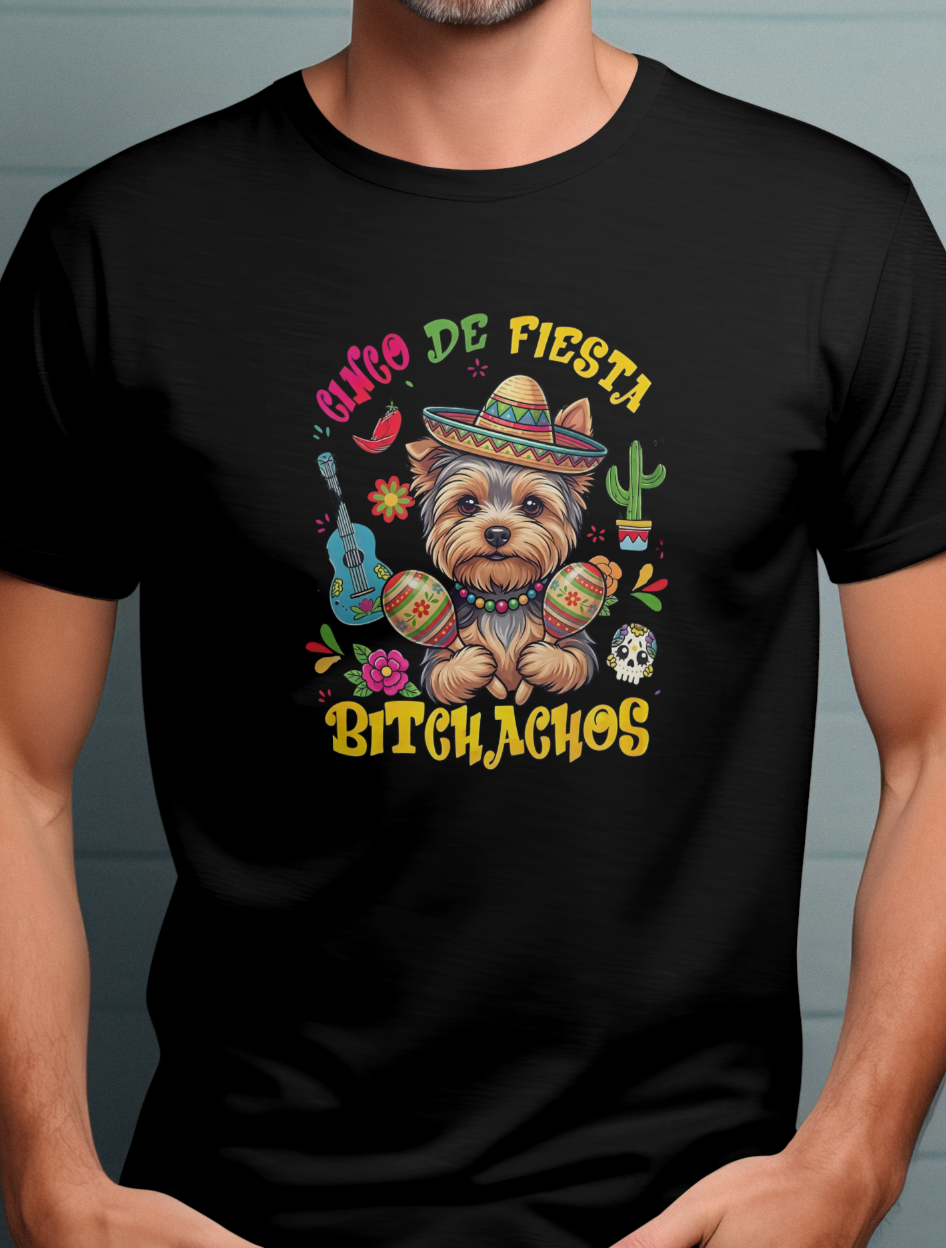 Funny Yorkie Dog Cinco de Mayo PNG