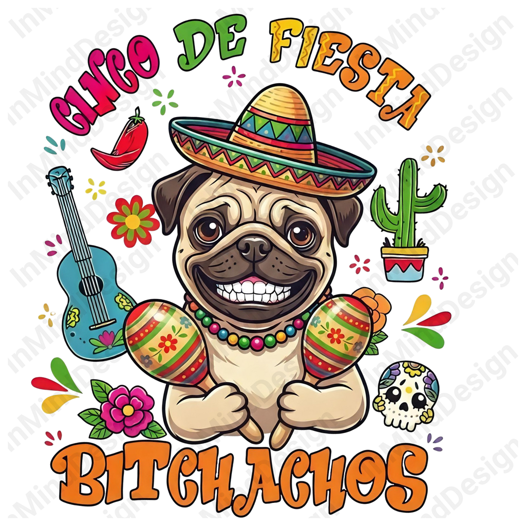 Funny Pug Cinco De Mayo PNG