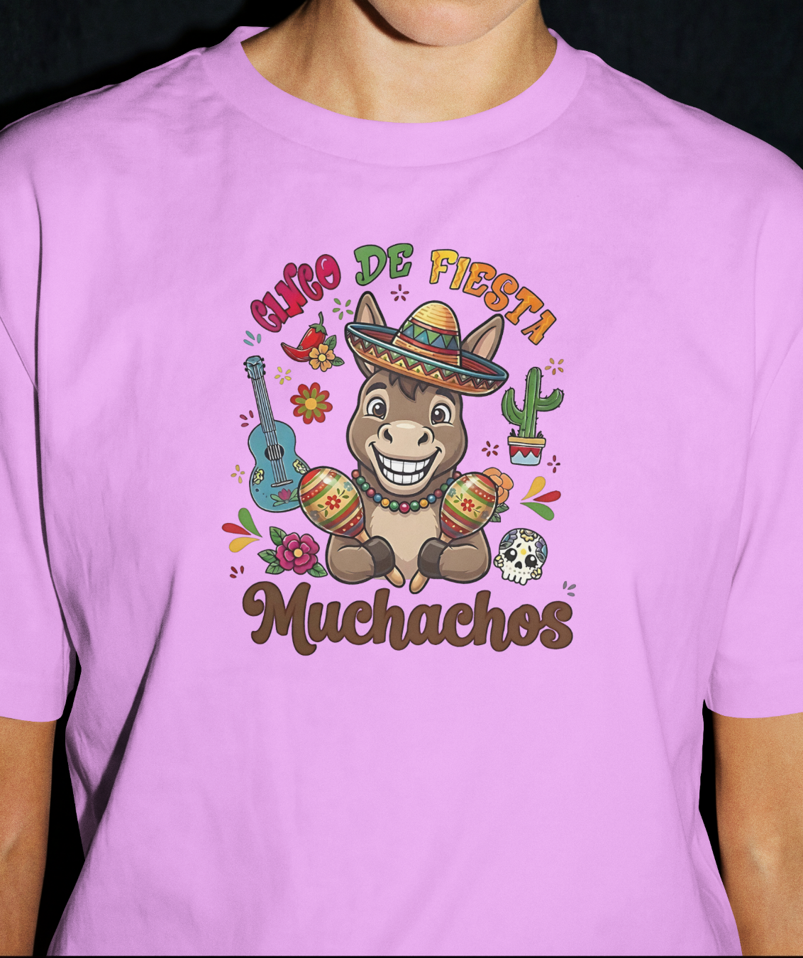 Cute Donkey Cinco de Mayo PNG