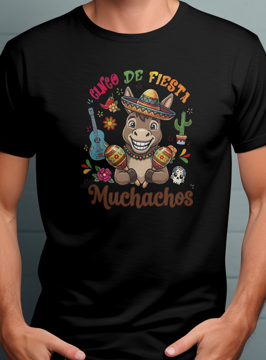 Cute Donkey Cinco de Mayo PNG