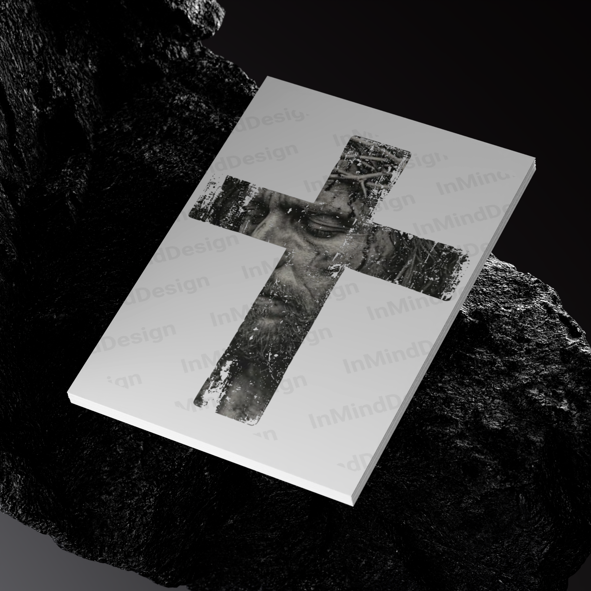 Jesus Face in Cross PNG