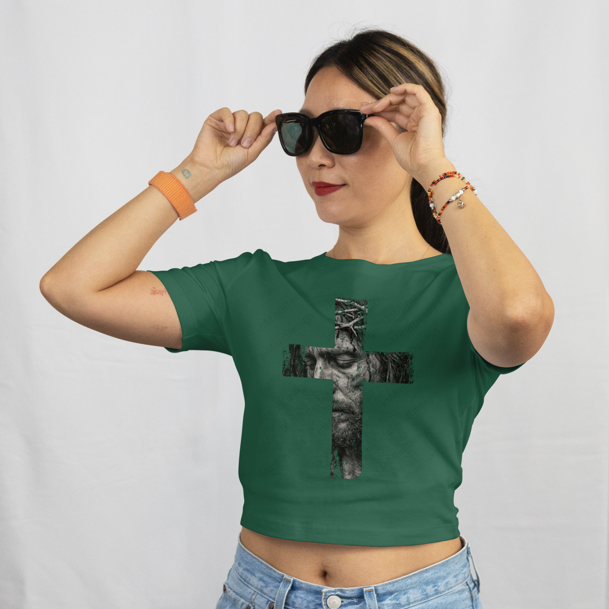 Jesus Face in Cross PNG