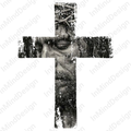 Jesus Face in Cross PNG