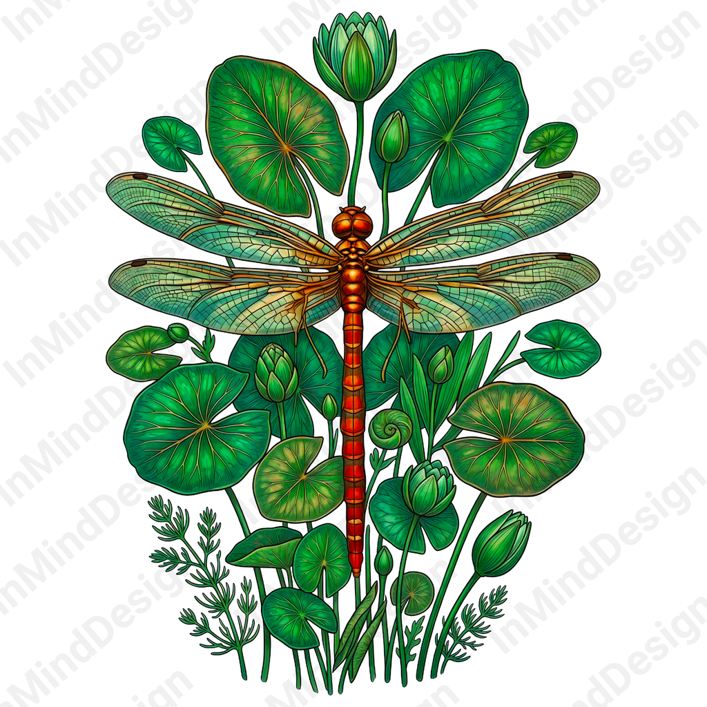 Vibrant Dragonfly PNG Digital Download