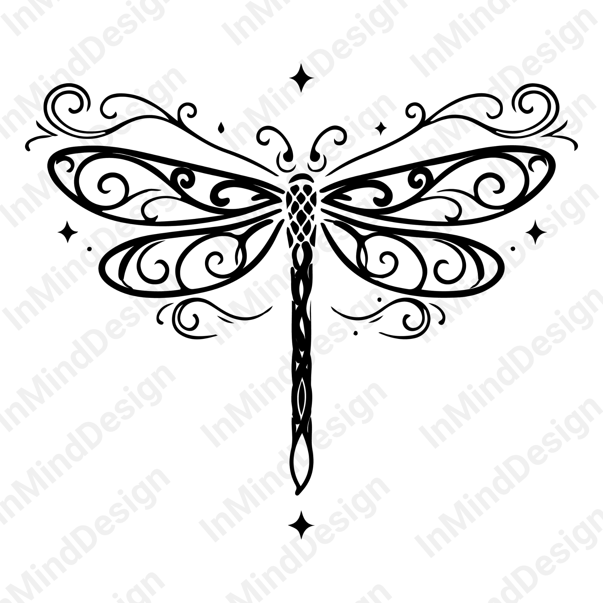 Celestial Dragonfly PNG