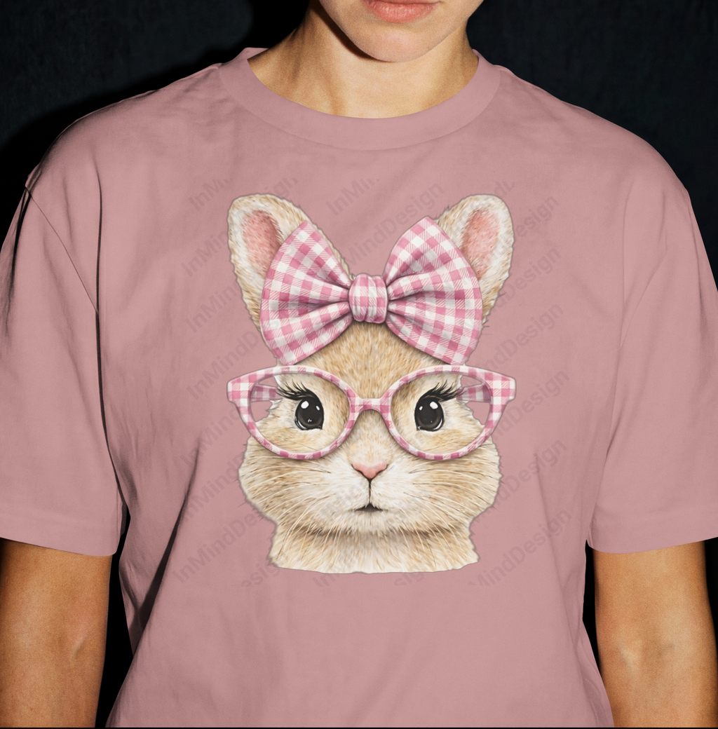 Adorable Fluffy Bunny Face PNG