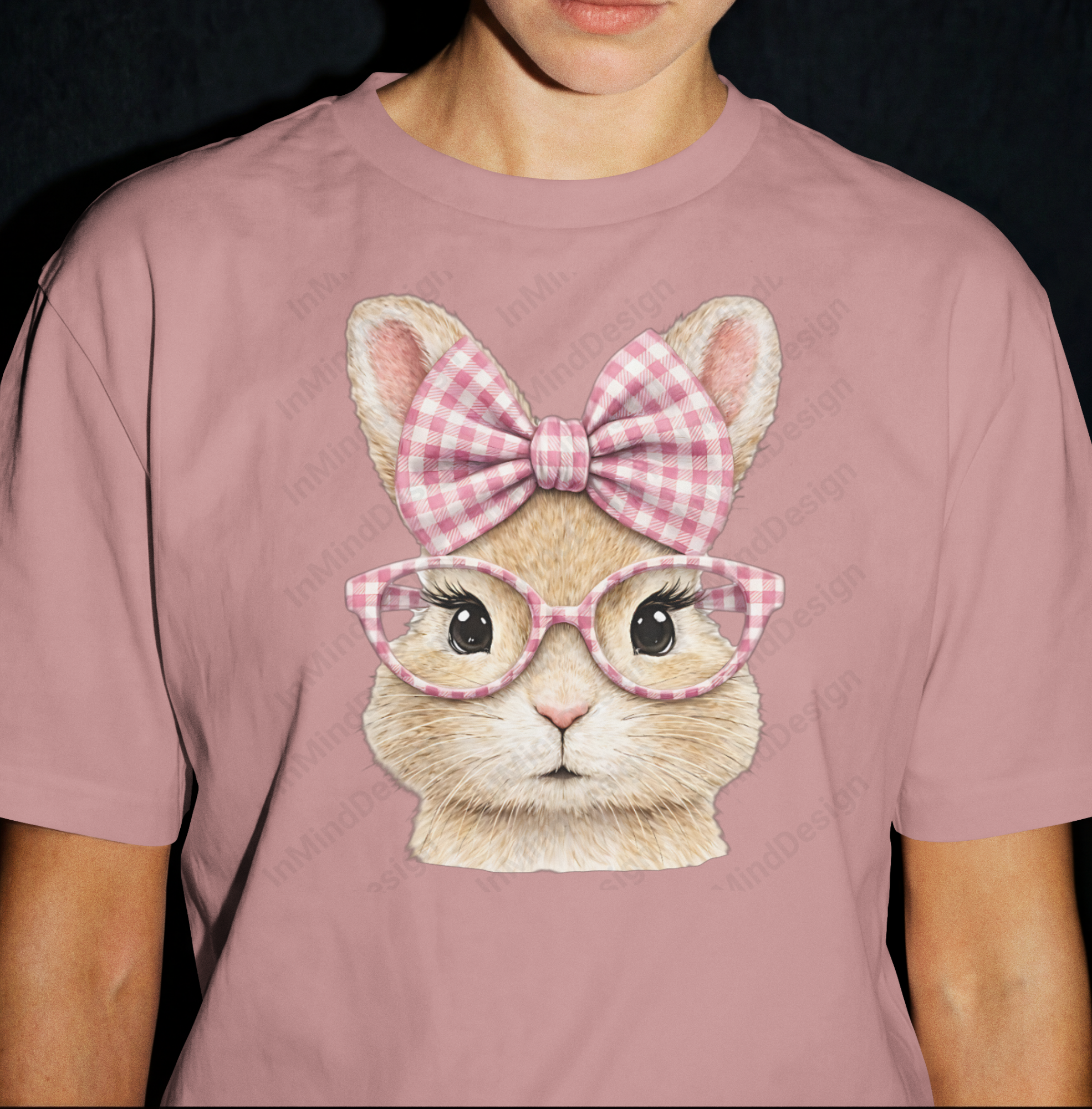 Adorable Fluffy Bunny Face PNG