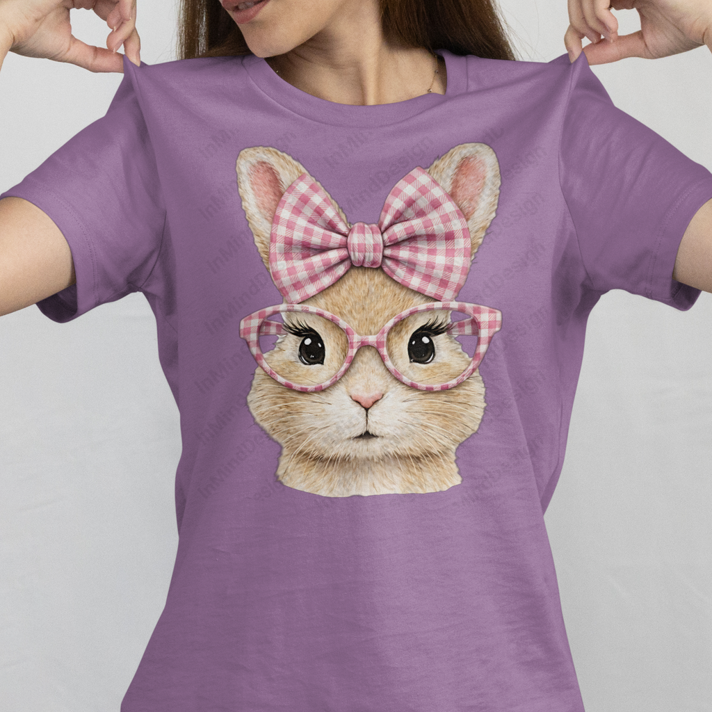 Adorable Fluffy Bunny Face PNG