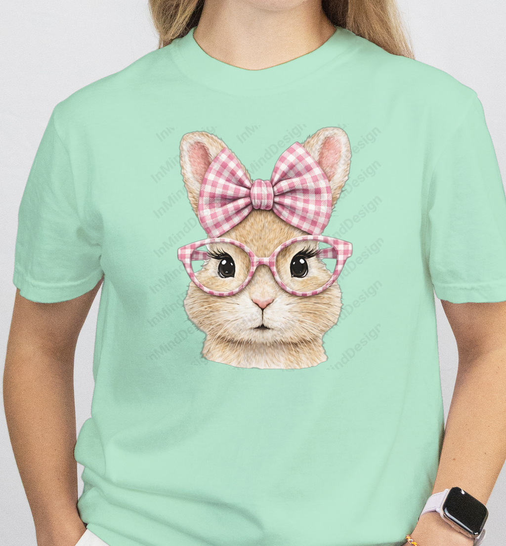 Adorable Fluffy Bunny Face PNG