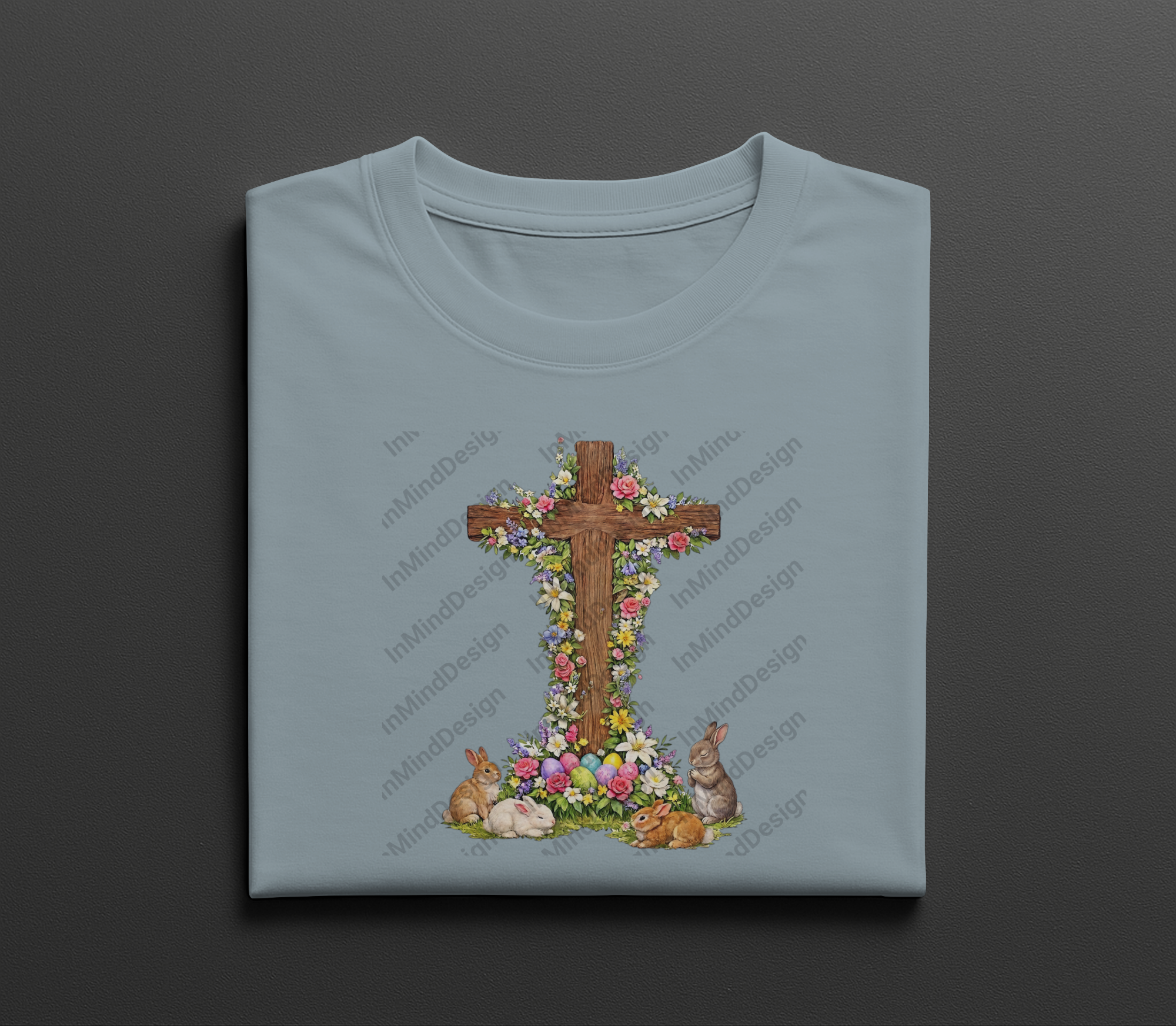 Easter Bunny Cross PNG