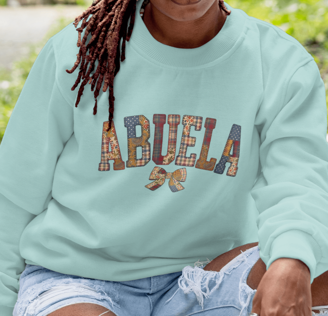 Abuela Patchwork Quilt Design PNG