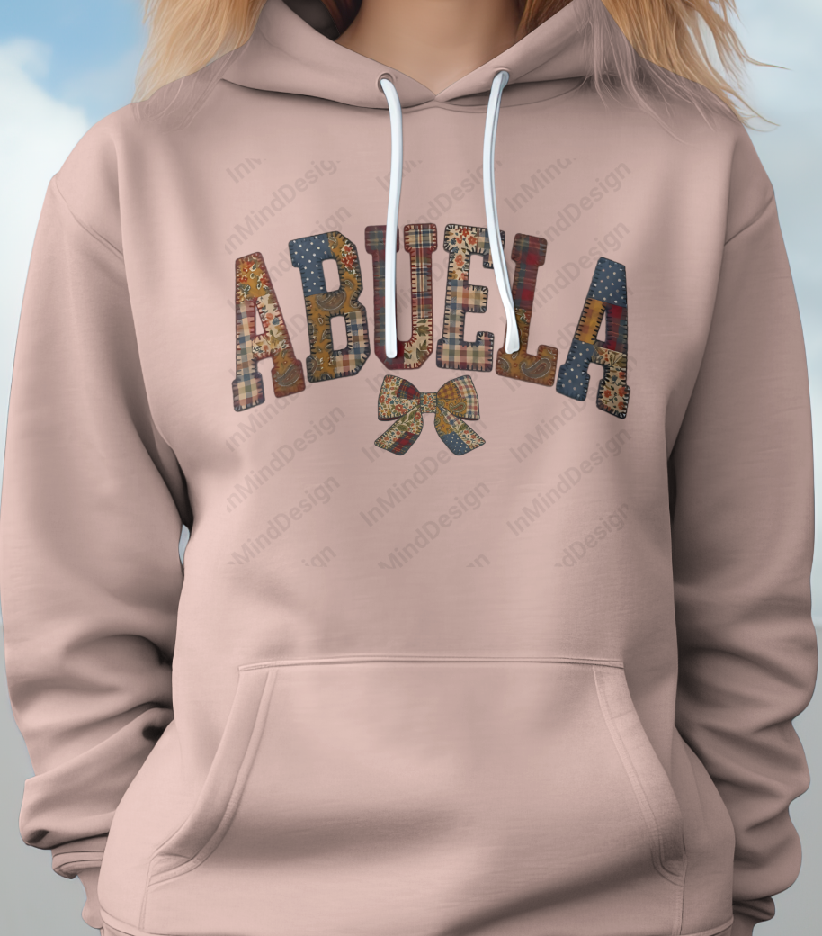 Abuela Patchwork Quilt Design PNG