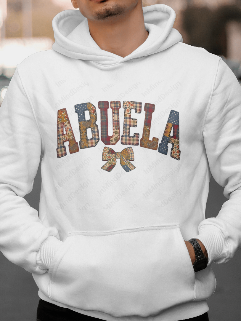 Abuela Patchwork Quilt Design PNG