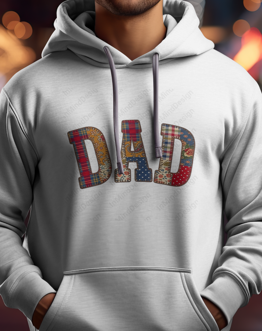 Dad Patchwork Quilt Design PNG