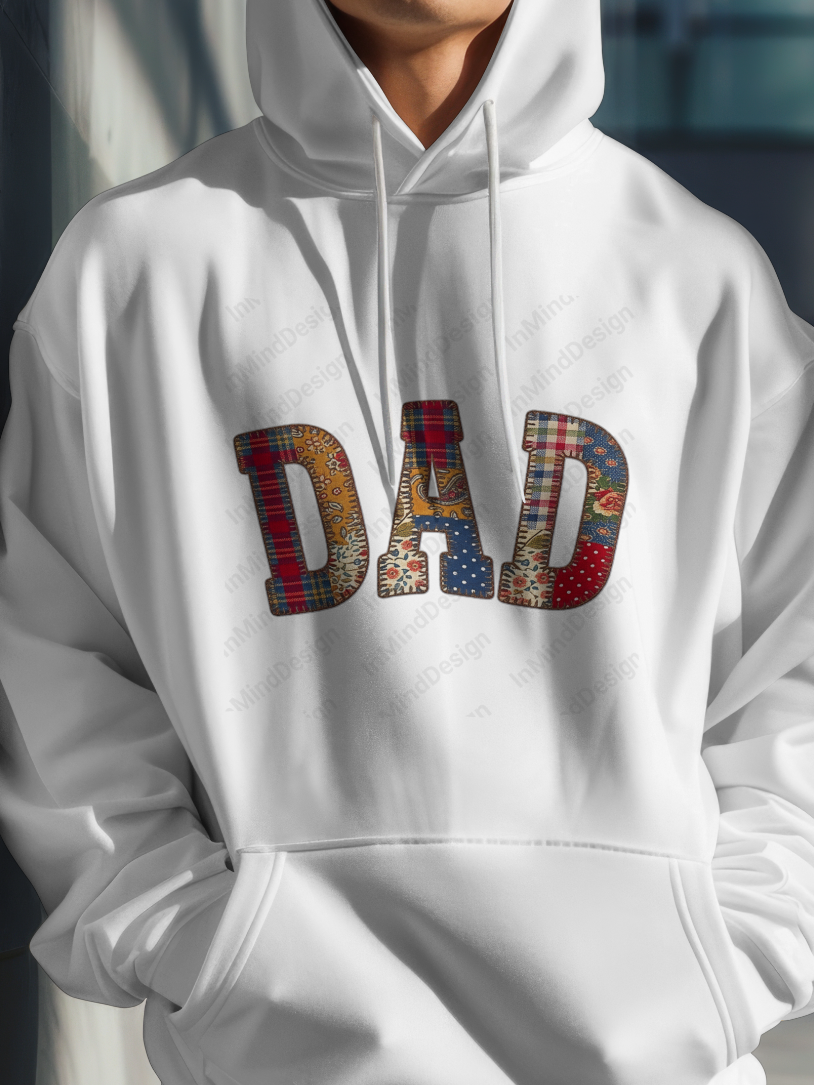 Dad Patchwork Quilt Design PNG