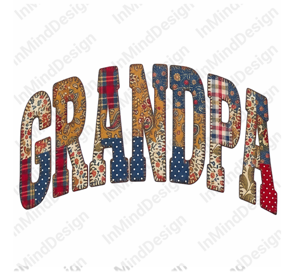 Grandpa Patchwork Quilt PNG