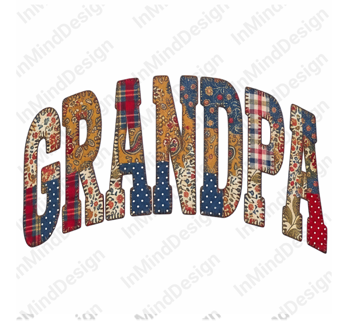 Grandpa Patchwork Quilt PNG
