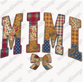 Mimi Patchwork Quilt with Bow PNG