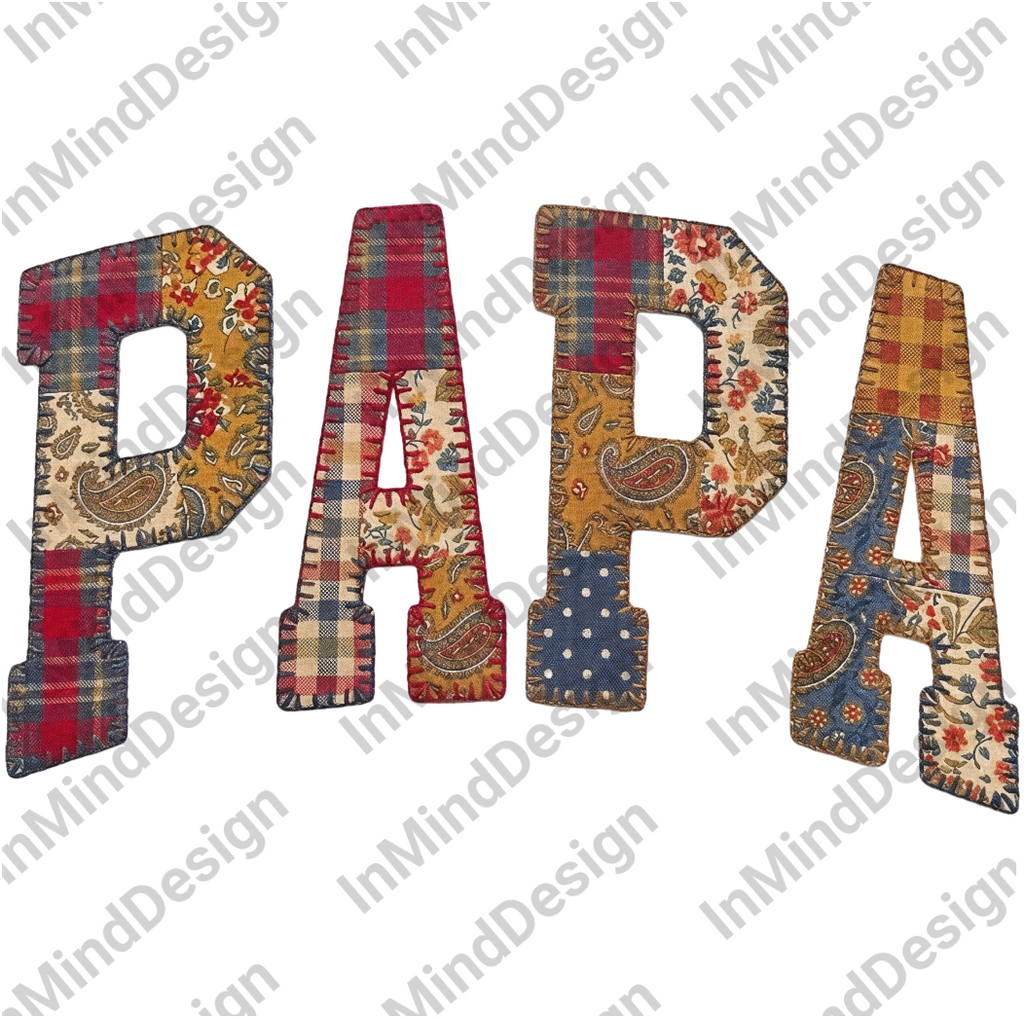 Papa Patchwork Quilt PNG