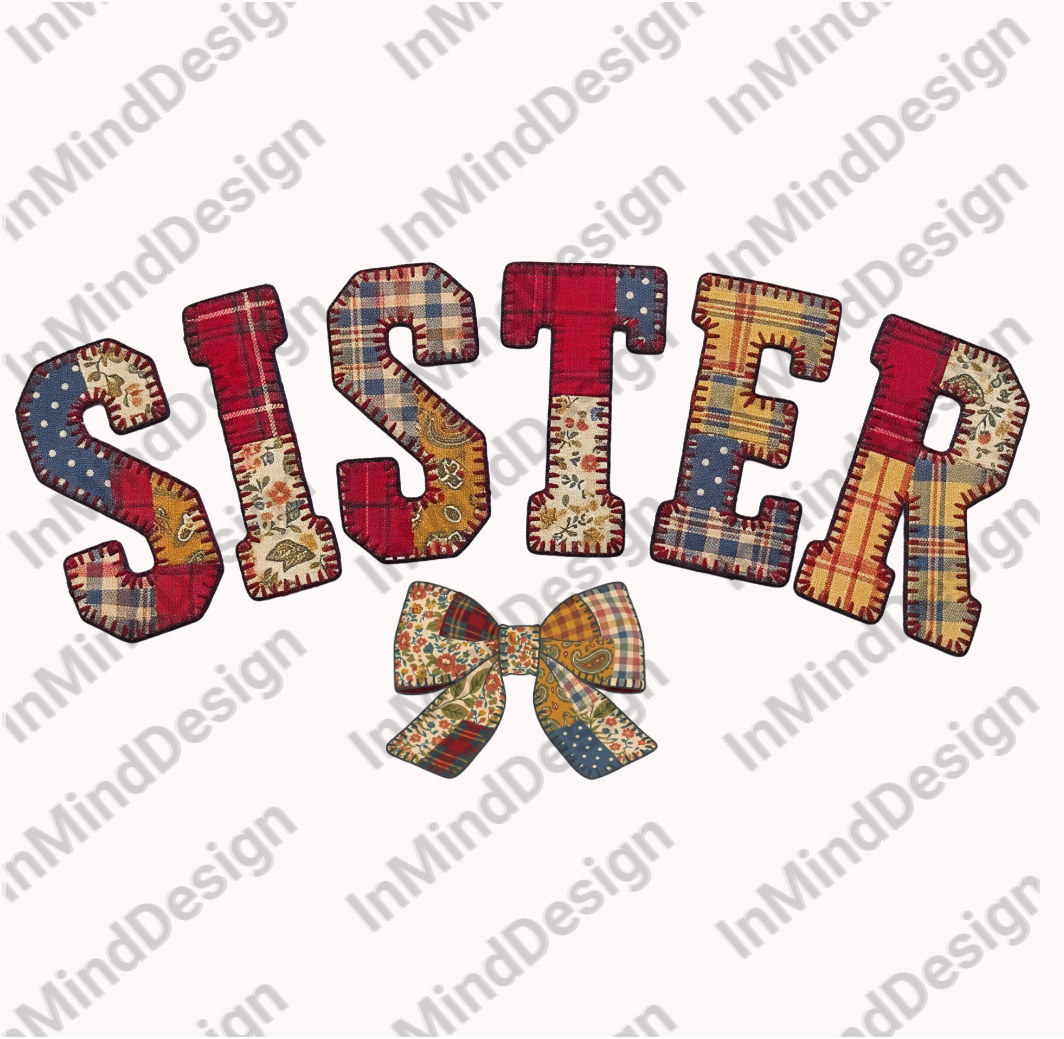 Sister Patchwork Quilt with Bow