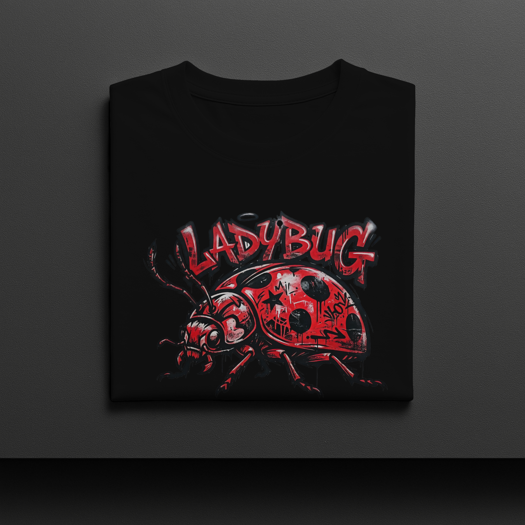 Graffiti Ladybug Digital Art PNG