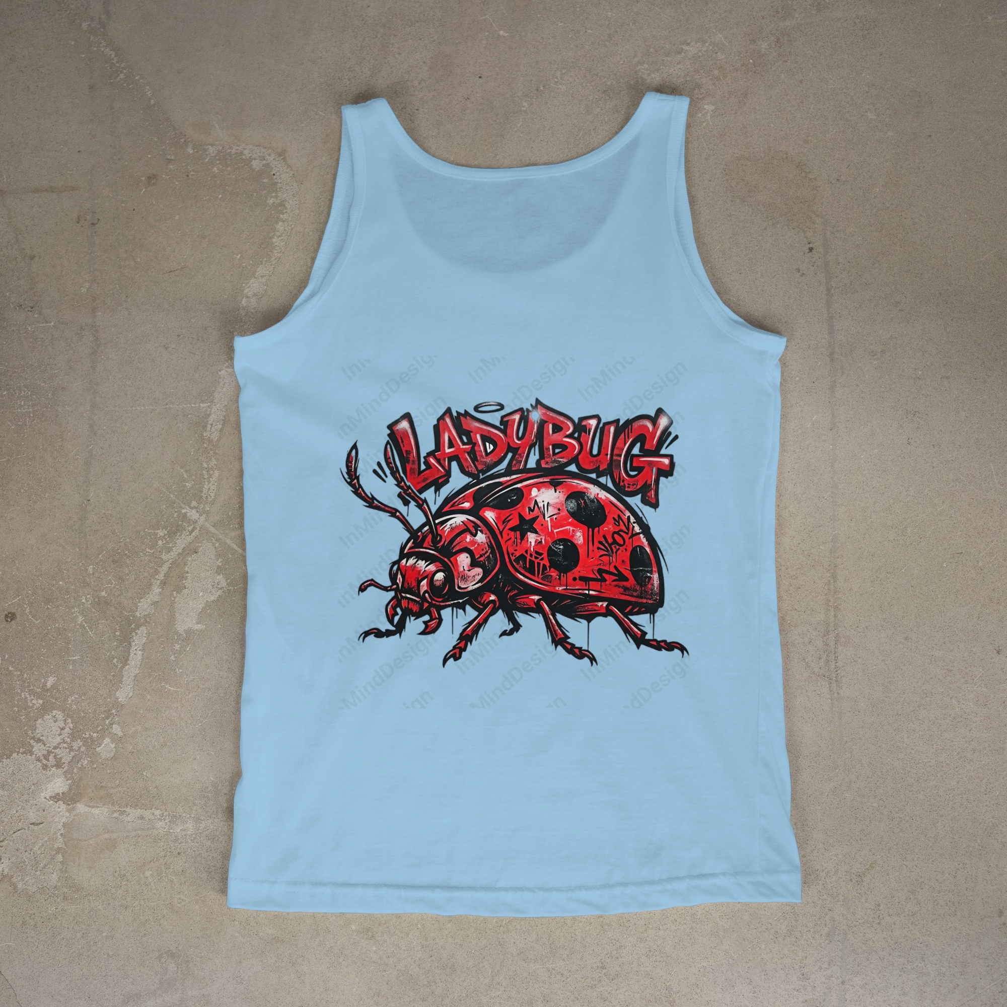 Graffiti Ladybug Digital Art PNG