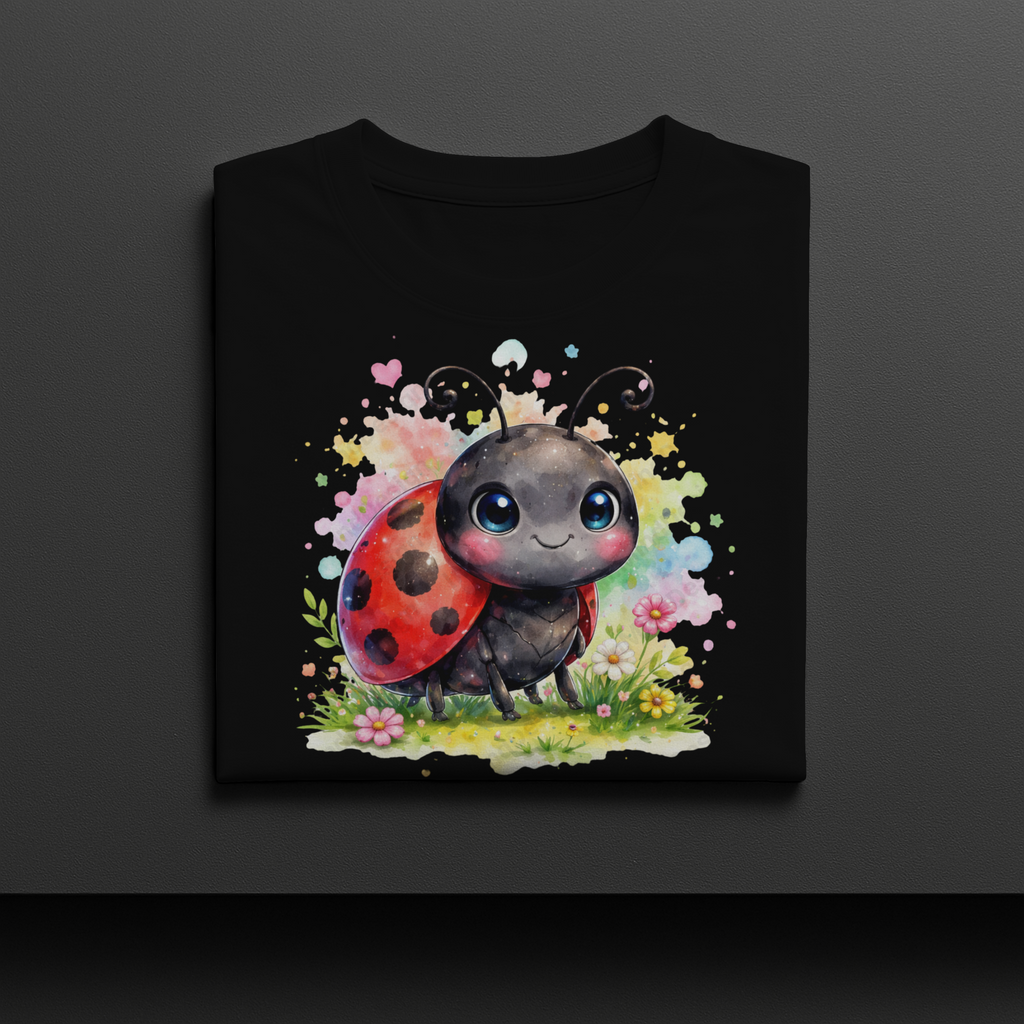 Watercolor Cute Ladybug Digital PNG