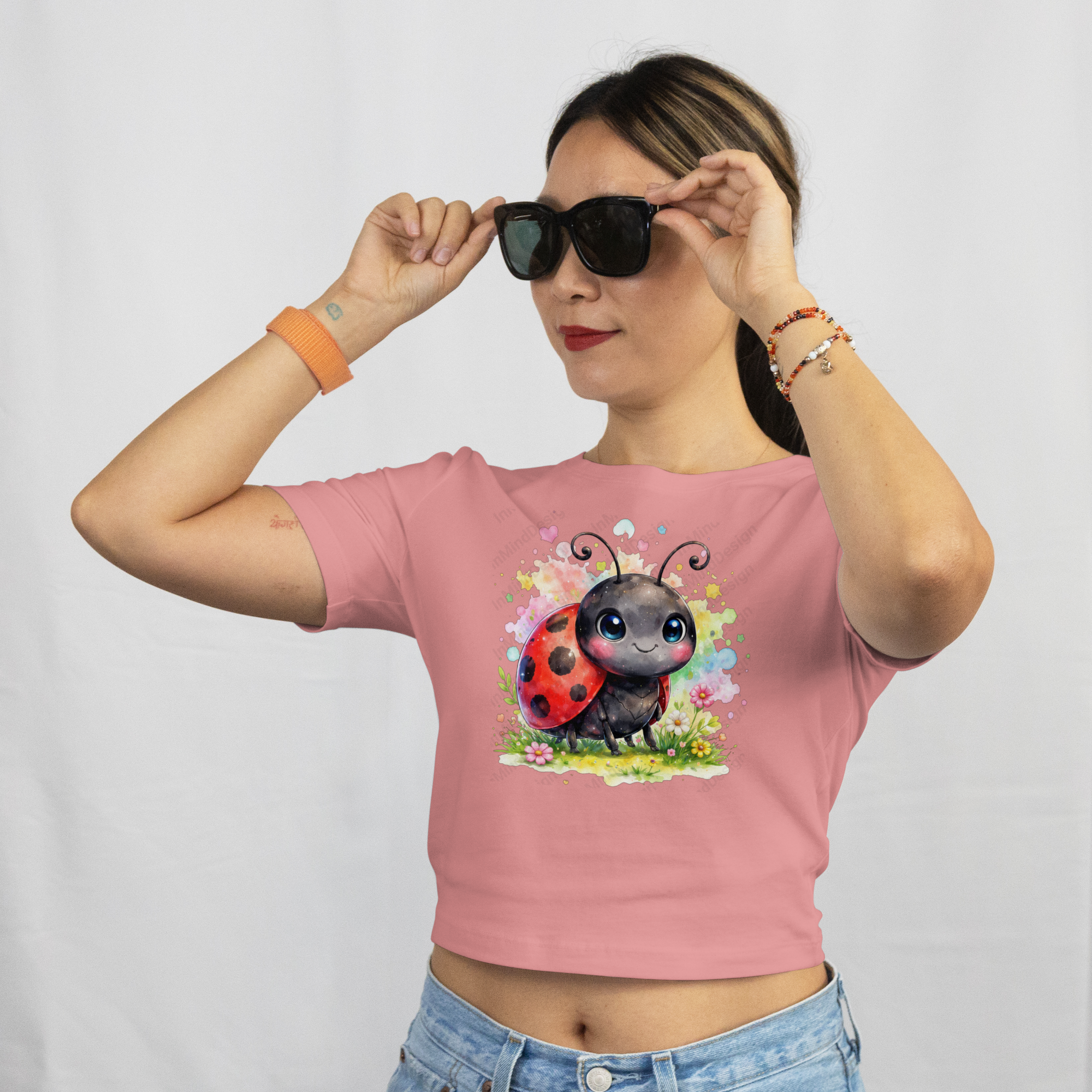 Watercolor Cute Ladybug Digital PNG