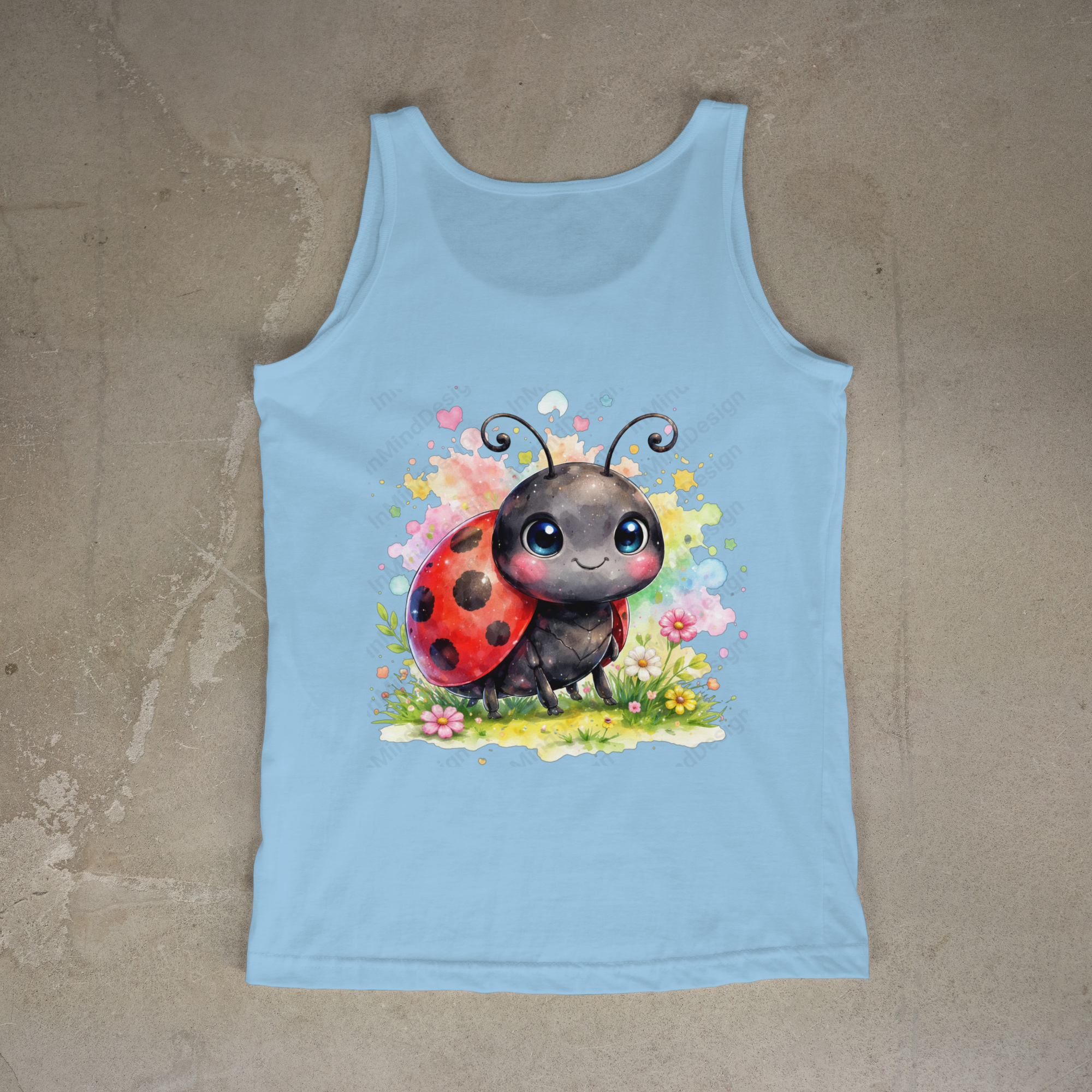 Watercolor Cute Ladybug Digital PNG