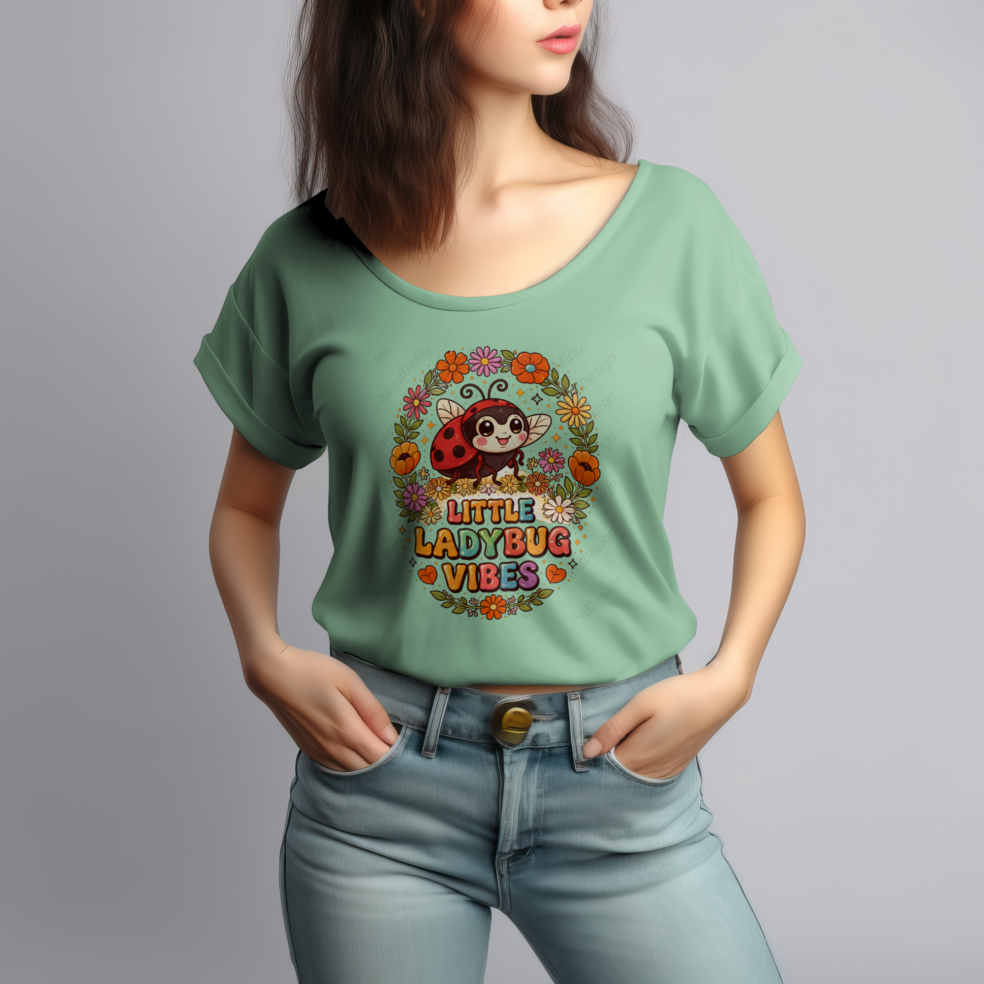 Little Ladybug Vibes Digital PNG