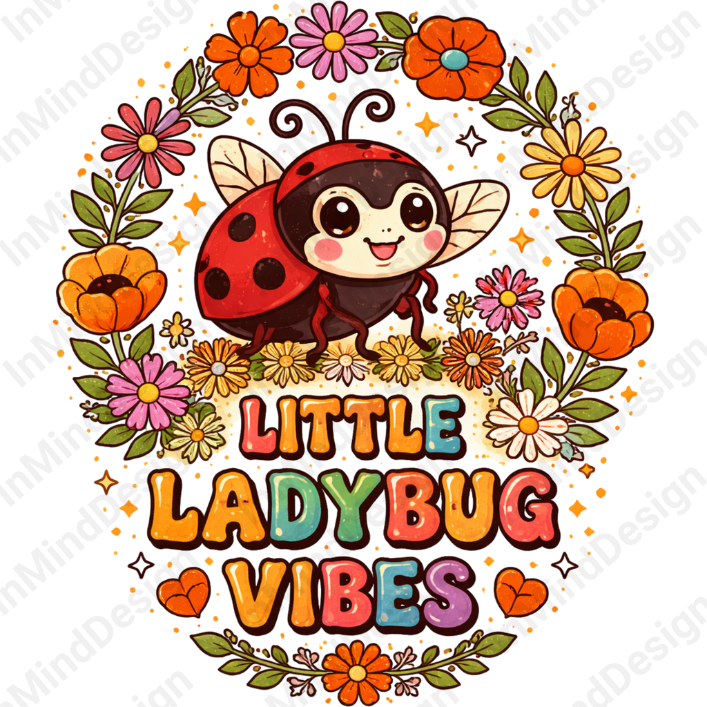 Little Ladybug Vibes Digital PNG