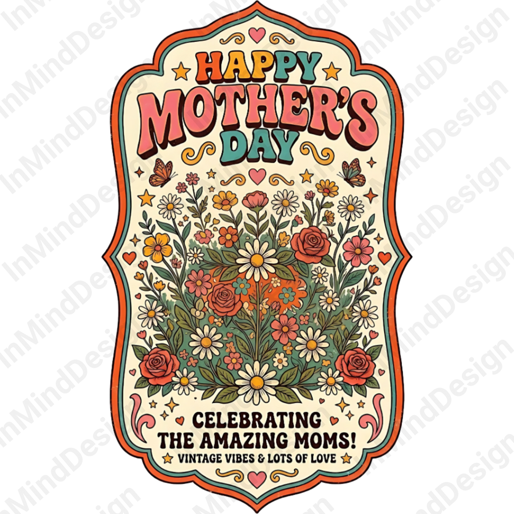 Retro Mother's Day PNG
