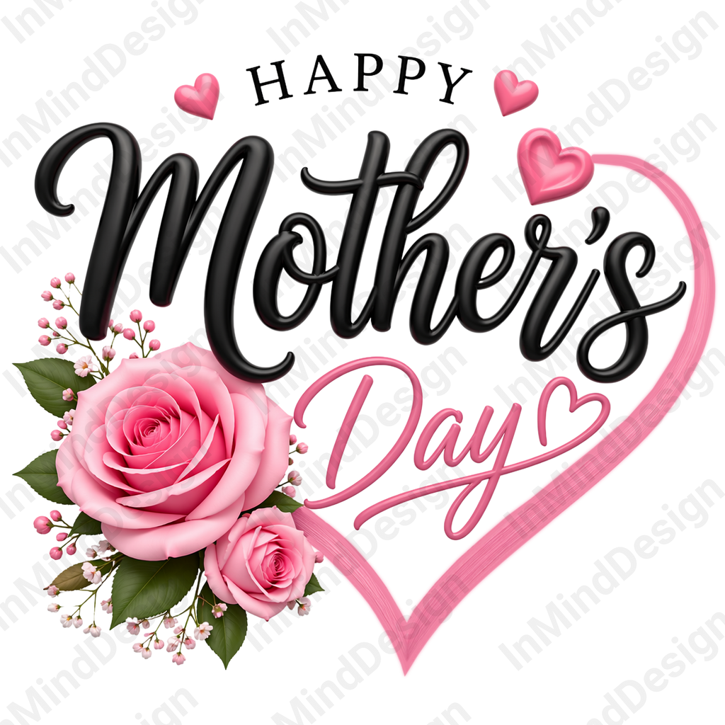3D Happy Mother's Day PNG
