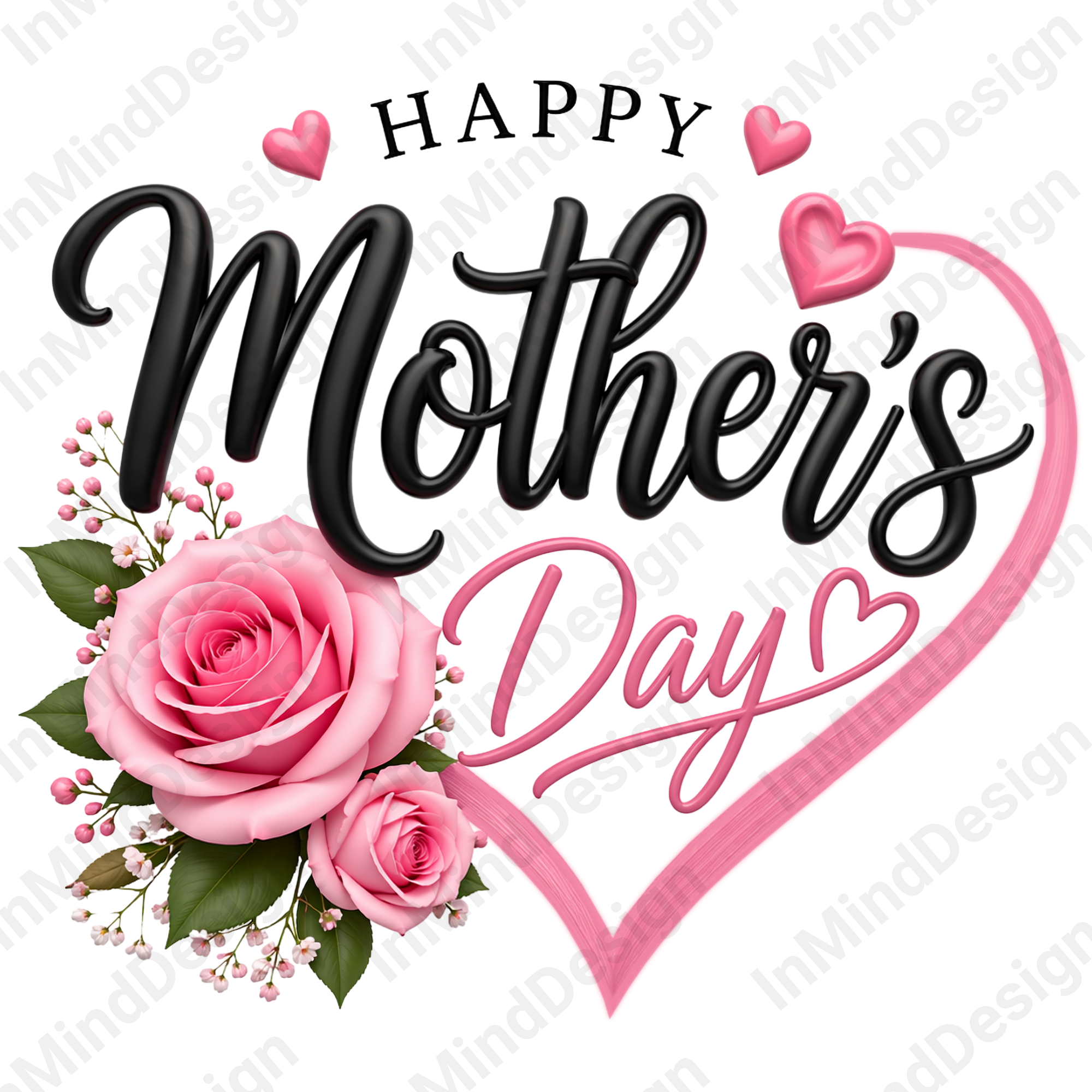 3D Happy Mother's Day PNG