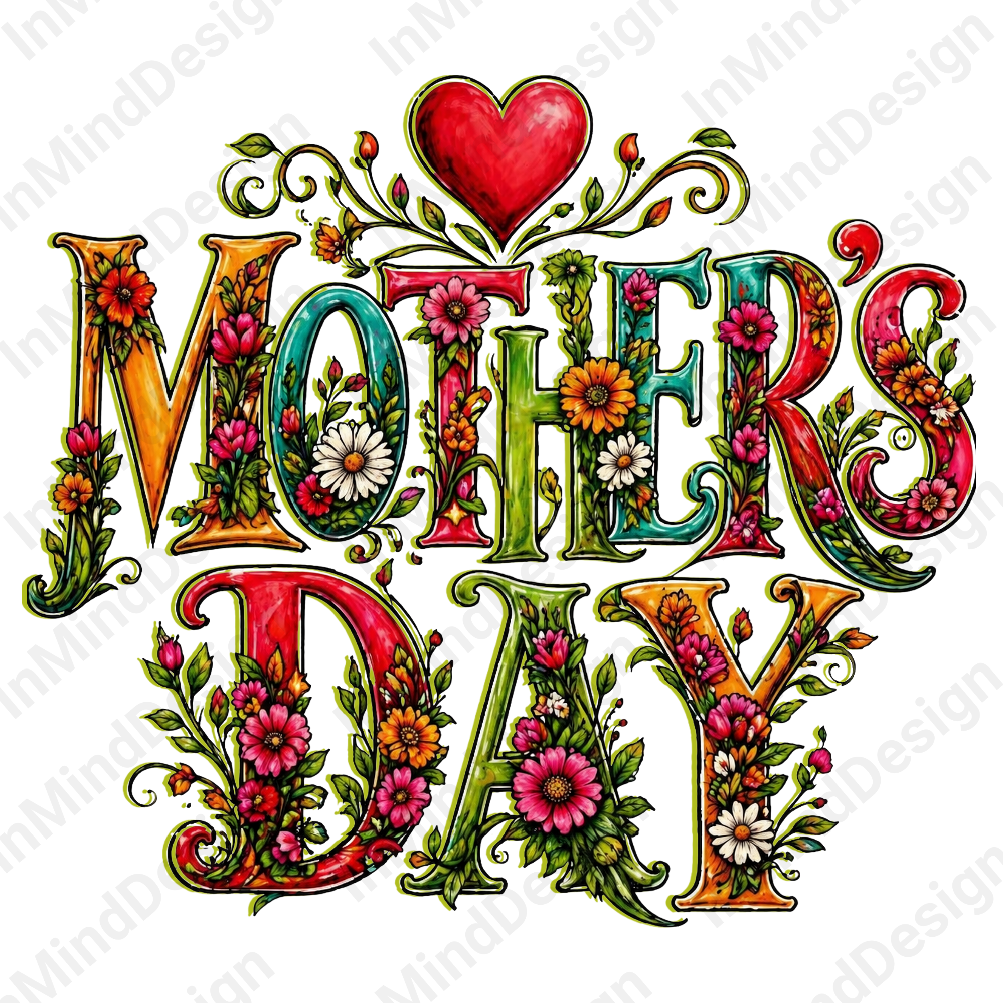 Mother's Day Floral PNG