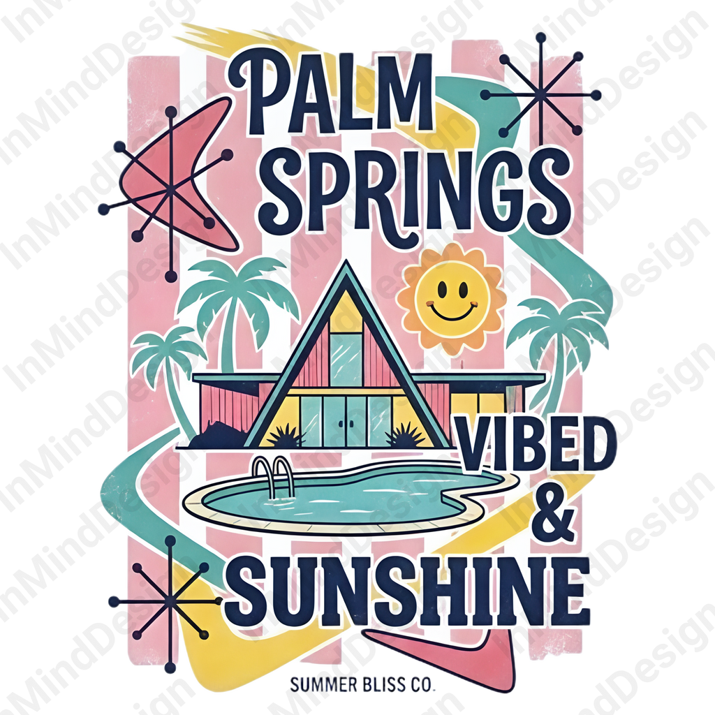Palm Springs Vibes PNG