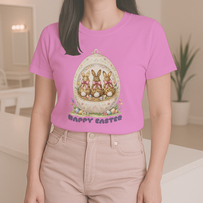 Three Easter Bunnies PNG, Happy Easter Digital Download